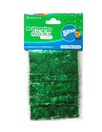 BRILLANTINA BRILLSTICK VERDE x5u.